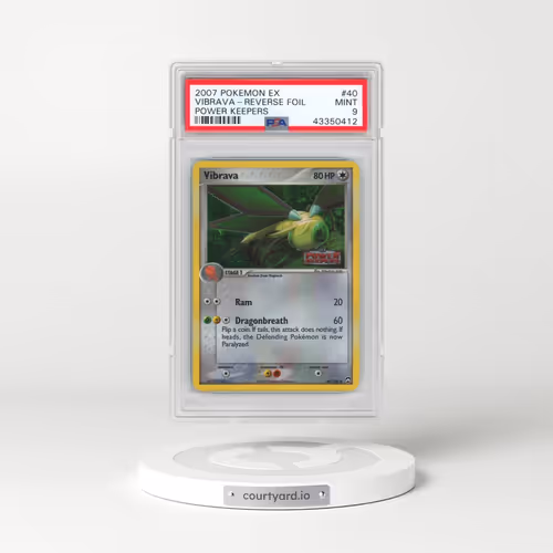 2007 Pokémon EX Power Keepers #40 Vibrava - Reverse Foil (PSA 9 MINT)