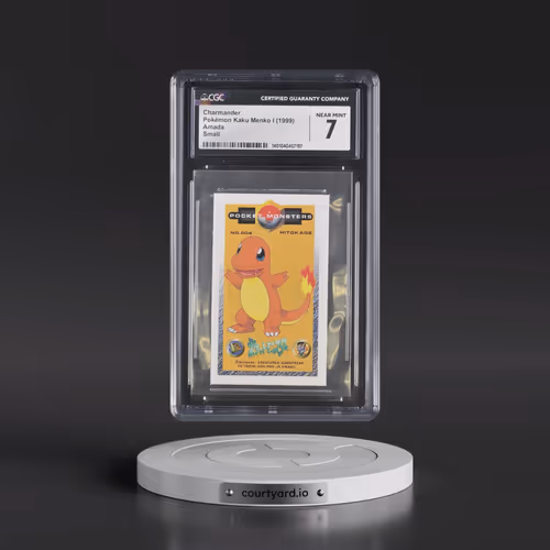 1999 Pokémon Kaku Menko I Charmander - Small (45MM x 74MM) (CGC 7 NM)