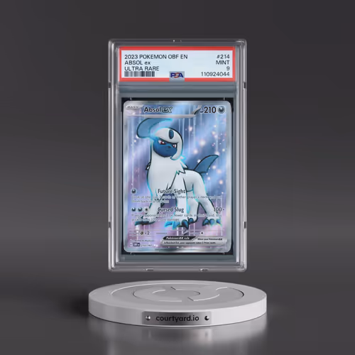2023 Pokémon Obf EN-Obsidian Flames #214 Absol EX - Holo Ultra Rare (PSA 9 MINT)