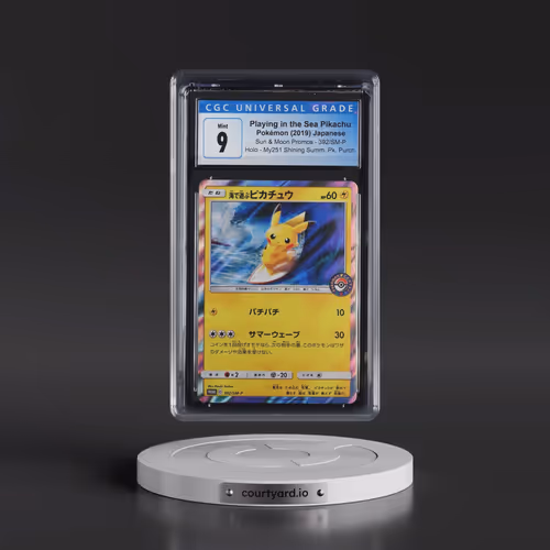 2016 Sun & Moon Promos #392/SM-P Playing in the Sea Pikachu - My251 Shining Summer Pack Purchase (Ho