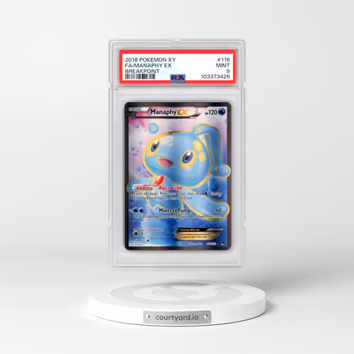 2016 Pokémon XY Breakpoint #116 Manaphy EX - Holo Full Art (PSA 9 MINT)