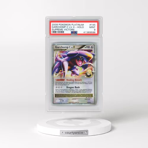 2009 Pokémon Platinum Supreme Victors #145 Garchomp C LV.X - Holo (PSA 9 MINT)