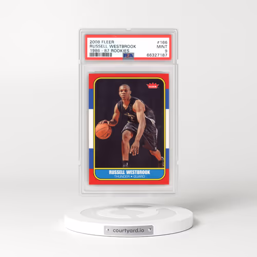 2008 Fleer 1986-87 Rookies #166 Russell Westbrook (PSA 9 MINT)