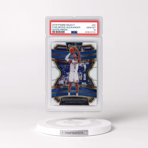 2019 Panini Select #81 Shai Gilgeous-Alexander - White Prizm (PSA 10 GEM MINT)