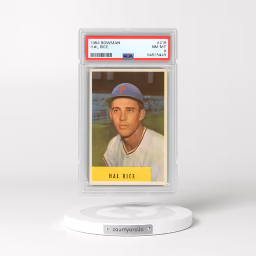 1954 Bowman #219 Hal Rice (PSA 8 NM-MT)