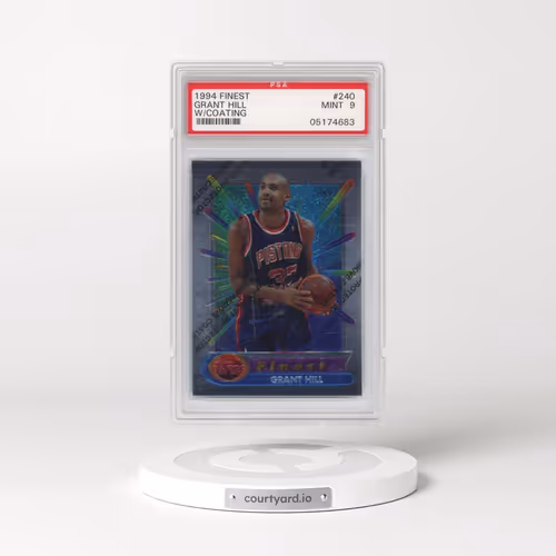 1994 Finest #240 Grant Hill - w/Coating (PSA 9 MINT)
