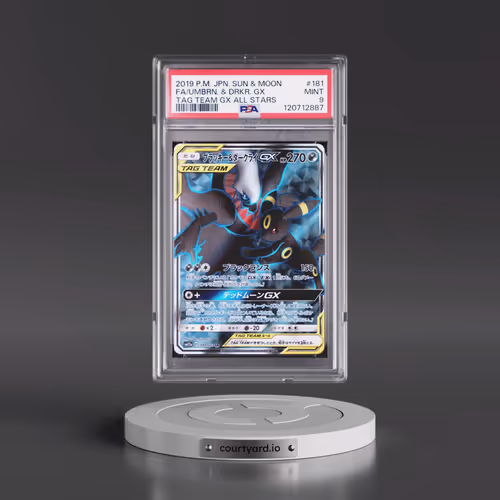 2019 Pokémon Sun & Moon Tag Team GX All Stars #181 Umbreon & Darkrai GX - Holo Full Art (PSA 9 MINT)