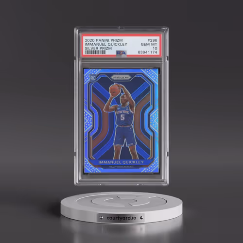 2020 Panini Prizm #296 Immanuel Quickley - Silver Prizm (PSA 10 GEM MINT)