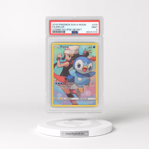 2019 Cosmic Eclipse #239 Piplup - Character Rare (PSA 9 MINT)