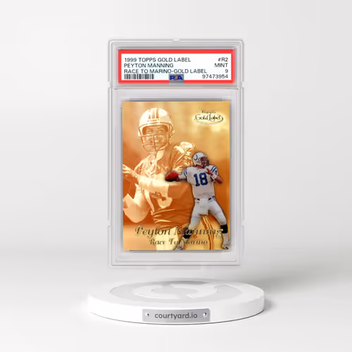 1999 Topps Gold Label Race 2 Marino #R2 Peyton Manning - Gold Label (PSA 9 MINT)