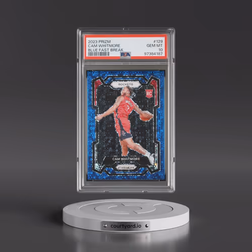 2023 Panini Prizm #129 Cam Whitmore - Blue Fast Break (PSA 10 GEM MINT)