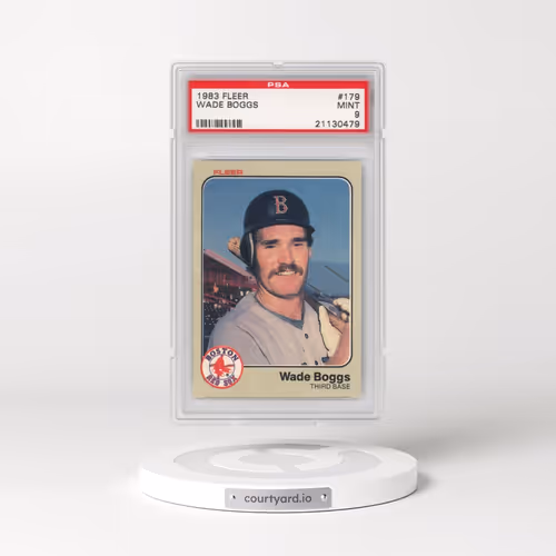 1983 Fleer #179 Wade Boggs (PSA 9 MINT)