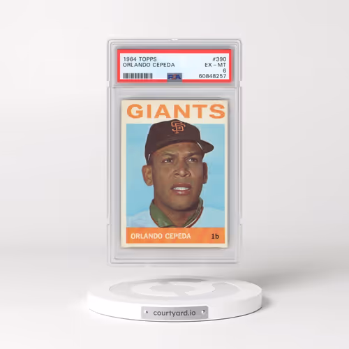 1964 Topps #390 Orlando Cepeda (PSA 6 EX-MT)