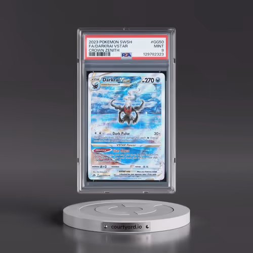 2023 Pokémon Sword and Shield Crown Zenith #GG50 Darkrai Vstar - Full Art (PSA 9 MINT)