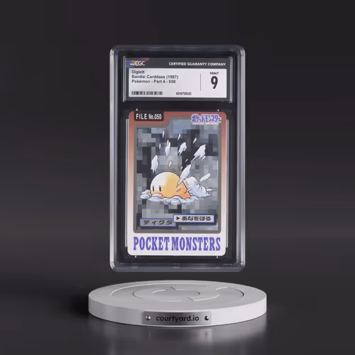 1997 (Pocket Monsters on Bottom) Part 4 #050 Diglett (CGC 9 MINT)