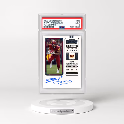 2022 Panini Contenders #106 Brian Robinson Jr. - Autograph (PSA 9 MINT)