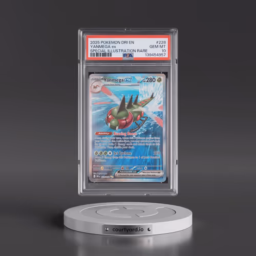 2025 Pokémon Dri EN-Destined Rivals #228 Yanmega EX - Holo Special Illustration Rare (PSA 10 GEM MIN