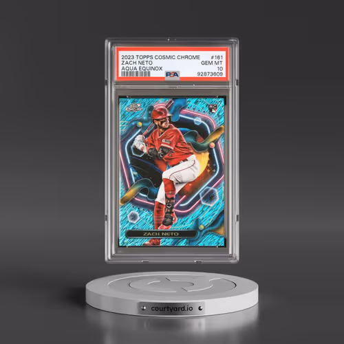 2023 Topps Cosmic Chrome #161 Zach Neto - Aqua Equinox Refractor (PSA 10 GEM MINT)