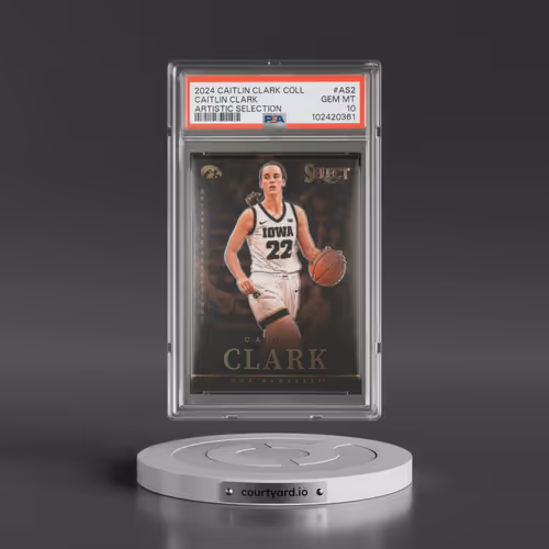 2024 Panini Caitlin Clark Collection Artistic Selection #AS2 Caitlin Clark (PSA 10 GEM MINT)