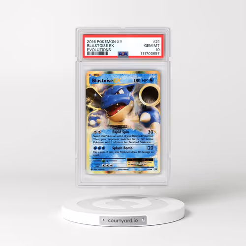 2016 Pokémon XY Evolutions #21 Blastoise EX - Holo (PSA 10 GEM MINT)