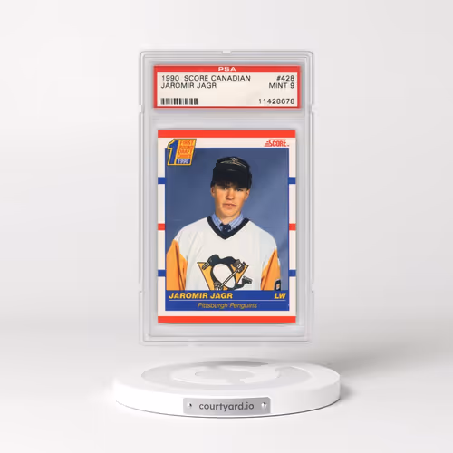 1990 Score Canadian #428 Jaromir Jagr (PSA 9 MINT)