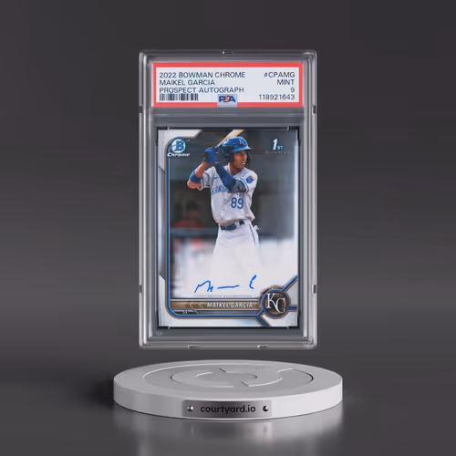 2022 Bowman Chrome Prospect Autographs #CPAMG Maikel Garcia (PSA 9 MINT)
