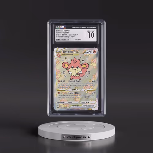 2023 Crown Zenith #GG37/GG70 Simisear VSTAR - Galarian Gallery Holo (CGC 10 GEM MINT)