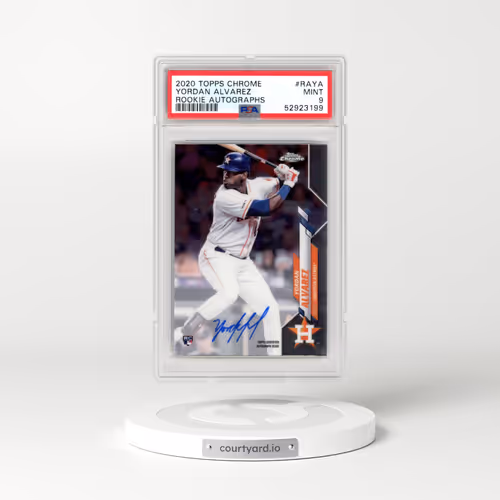 2020 Topps Chrome Rookie Autographs #RAYA Yordan Alvarez (PSA 9 MINT)
