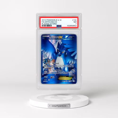 2013 Pokémon Black & White Plasma Storm #132 Articuno EX - Holo Full Art (PSA 7 NM)