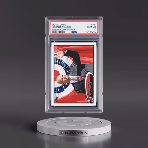 2012 Topps #331 Albert Pujols - Press Conference (PSA 10 GEM MINT)