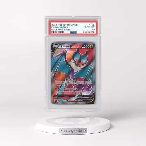 2021 Pokémon Sword & Shield Evolving Skies #195 Noivern V - Holo Full Art (PSA 10 GEM MINT)