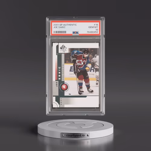 2001 SP Authentic #16 Joe Sakic (PSA 10 GEM MINT)