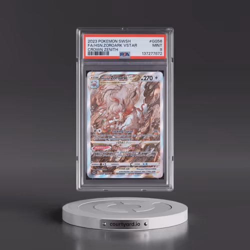 2023 Pokémon Sword and Shield Crown Zenith #GG56 Hisuian Zoroark Vstar - Full Art (PSA 9 MINT)