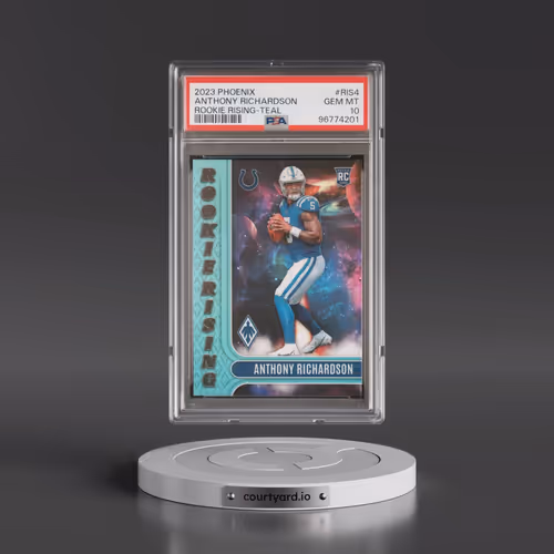 2023 Panini Phoenix Rookie Rising #RIS4 Anthony Richardson - Teal (PSA 10 GEM MINT)