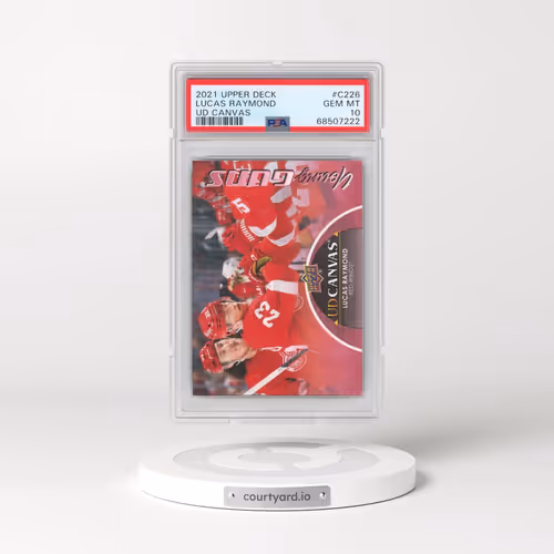 2021-2022 Upper Deck UD Canvas #C226 Lucas Raymond (PSA 10 GEM MINT)