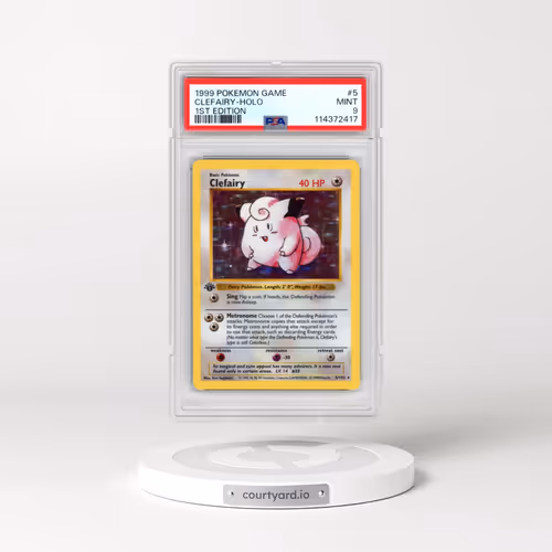 1999 Pokémon Game #5 Clefairy - 1st Edition Holo (PSA 9 MINT)