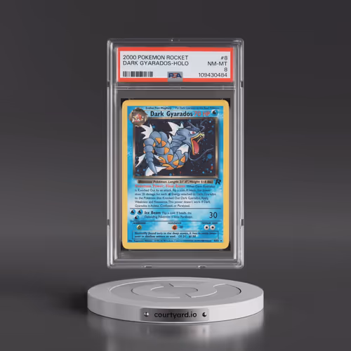 2000 Pokémon Rocket #8 Dark Gyarados - Holo (PSA 8 NM-MT)