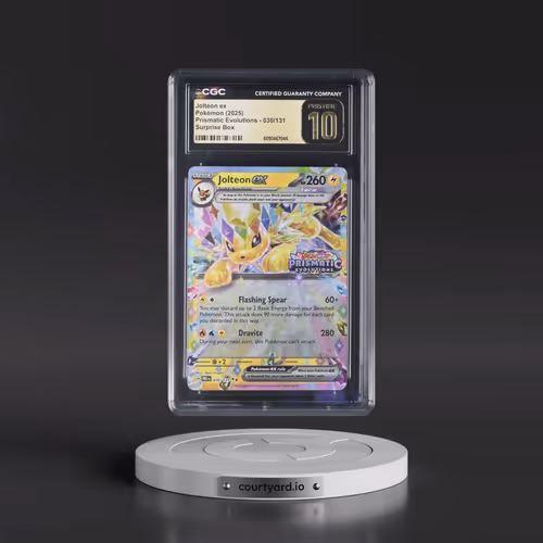 2025 Pokémon Pre EN-Prismatic Evolutions #030 Jolteon EX - Holo Surprise Box Exclusive (CGC 10 PRIST