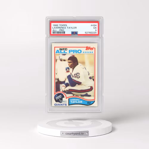 1982 Topps #434 Lawrence Taylor - All-Pro (PSA 5 EX)