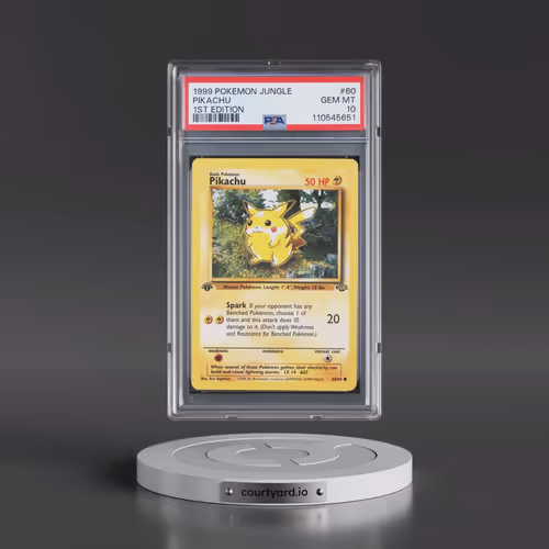 1999 Pokémon Jungle #60 Pikachu - 1st Edition (PSA 10 GEM MINT)