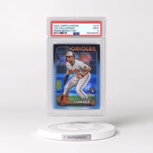 2024 Topps Chrome #278 Colton Cowser - Prism Refractor (PSA 9 MINT)
