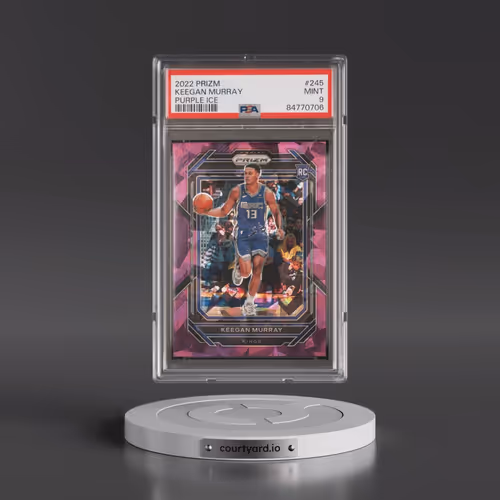 2022 Panini Prizm #245 Keegan Murray - Purple Ice (PSA 9 MINT)