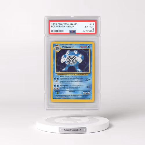 1999 Pokémon Game #13 Poliwrath - Holo (PSA 6 EX-MT)
