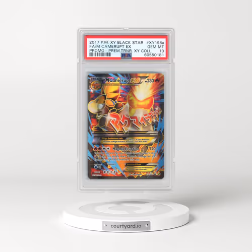 2017 Pokémon XY Black Star Promo #XY198a M Camerupt EX - Holo Full Art Premium Trainer XY Collection