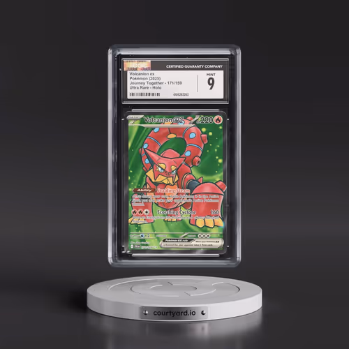 2025 Pokémon Jtg EN-Journey Together #171 Volcanion EX - Holo Ultra Rare (CGC 9 MINT)