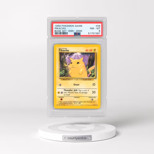 1999 Pokémon Game #58 Pikachu - Base Set 1999-2000 (PSA 8 NM-MT)