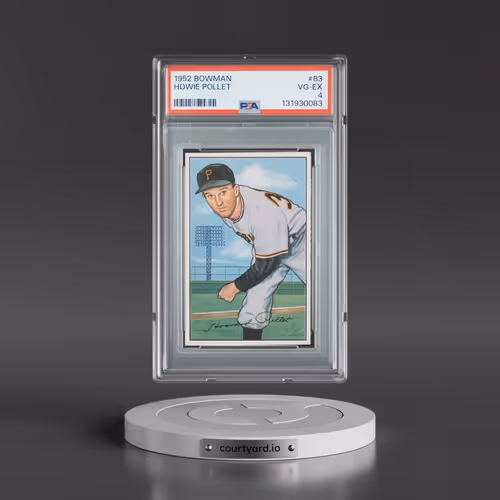 1952 Bowman #83 Howie Pollet (PSA 4 VG-EX)