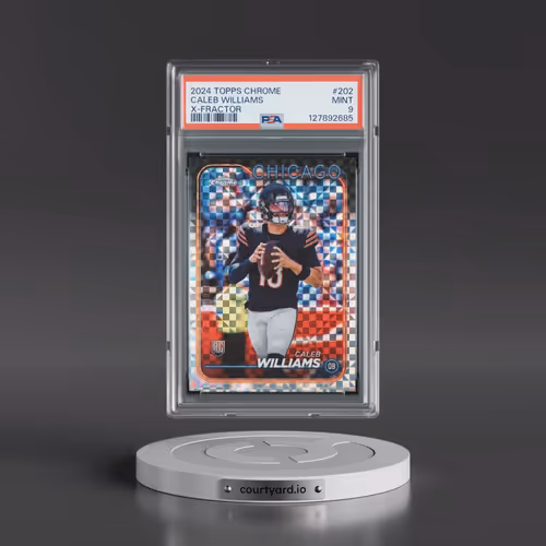 2024 Topps Chrome #202 Caleb Williams - X-Fractor (PSA 9 MINT)