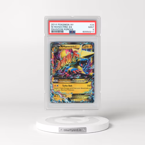 2014 Pokémon XY Phantom Forces #24 M Manectric EX - Holo (PSA 9 MINT)