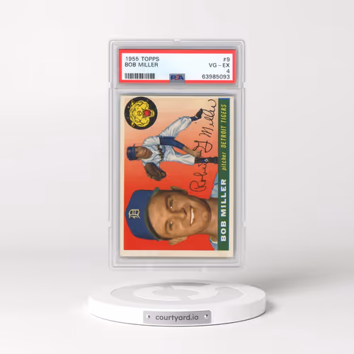 1955 Topps #9 Bob Miller (PSA 4 VG-EX)